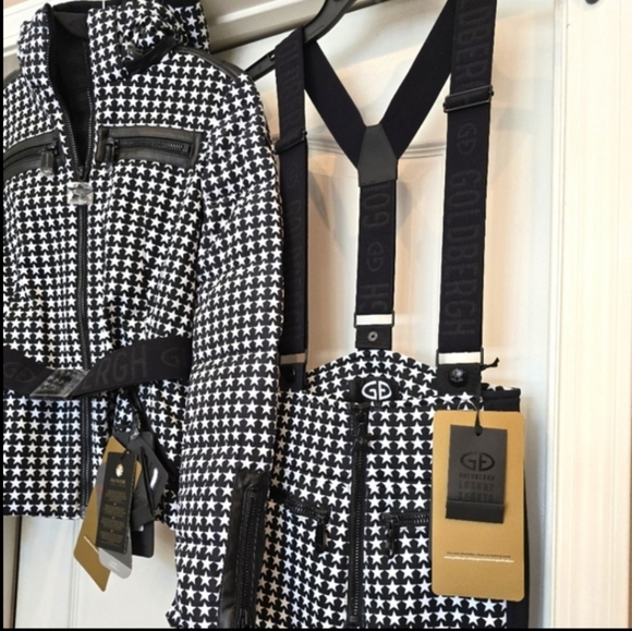 SET- Goldbergh Starski Star Black Ski Pants Goldbergh Starstruck Ski Jacket Star - Picture 3 of 17